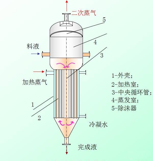 中央循環管式蒸發器