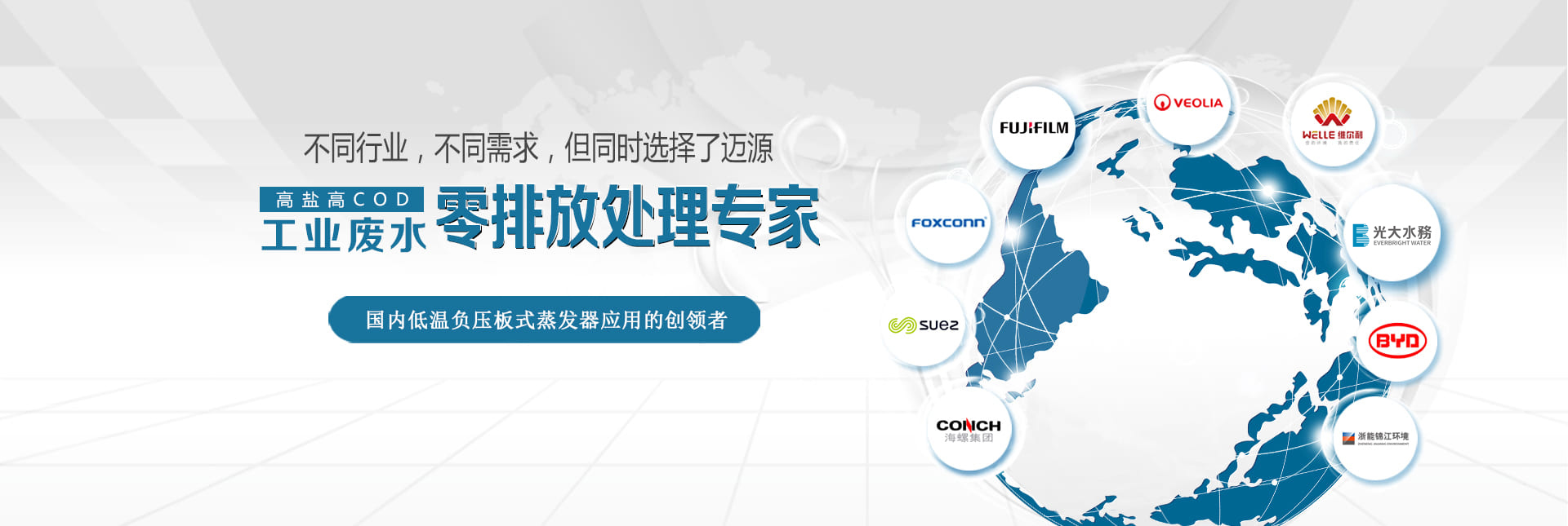 工業廢水零排放處理專家